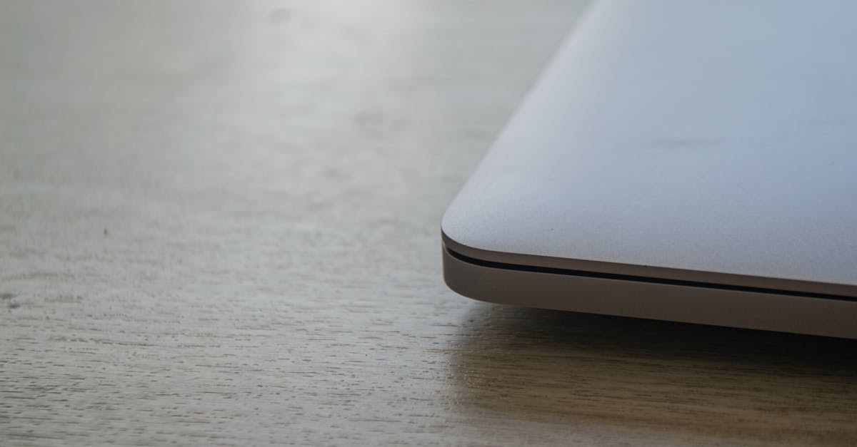 Sleek modern laptop on a wooden desk